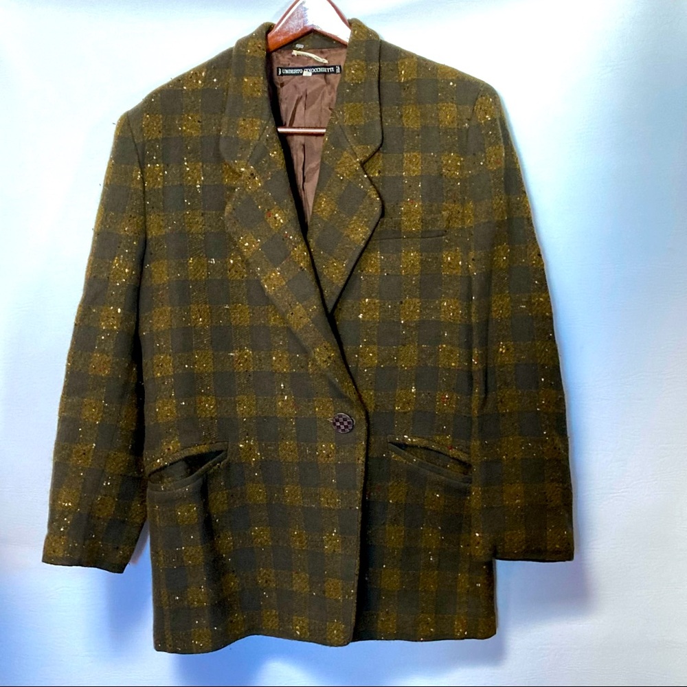 Men's VTG Umberto Ginocchietti Wool Blazer Sz 44